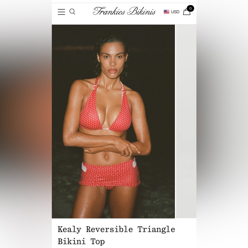 Frankie’s Bikinis Reversible Bikini Top